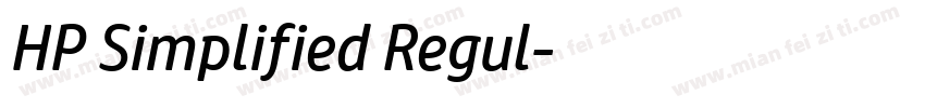 HP Simplified Regul字体转换